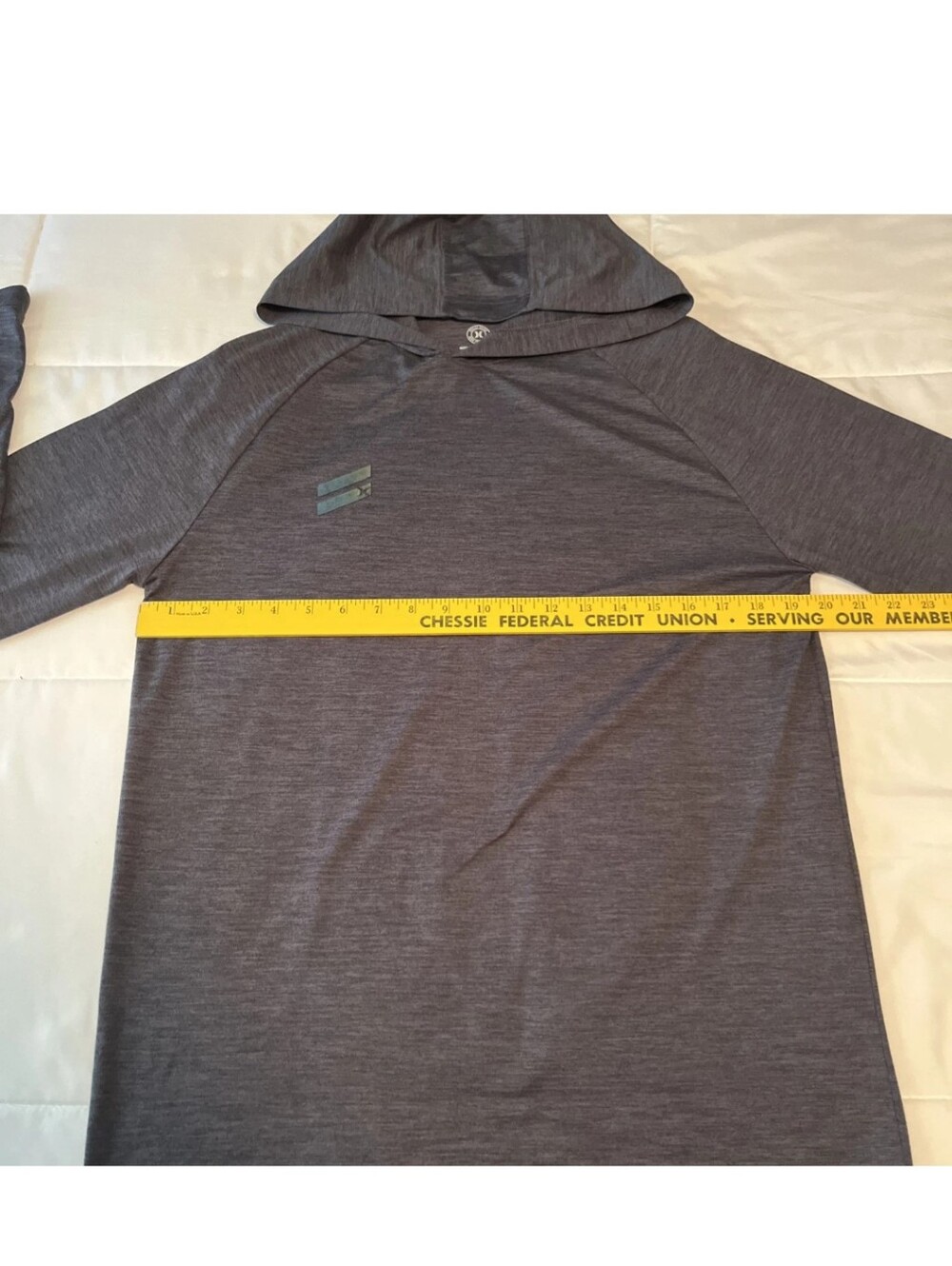 Hurley Men's Active Lightweight Performance Hoodie Charcoal Black Sz Medium - Picture 3 of 6